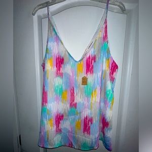 Ladies size L NWT boutique bright colored tank